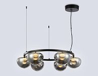Подвесной светодиодный светильник **17,5- см, **W, 3000K, Ambrella Light High Light LH12003, черный, золото