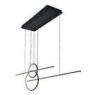 Люстра 145*30*120 см, 4*LED*75W, 3000K Gerhort G61304/4BK, Черный