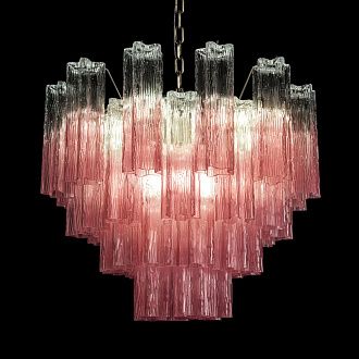 Подвесная люстра 60 см, Loft IT Murano 10580/600 Clear pink, бронза