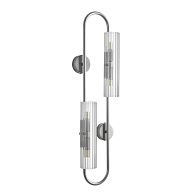 Бра 20*10*-76,5 см, 4*G9*20W, Lumion TORONTO 8258/4W, серебро, прозрачный