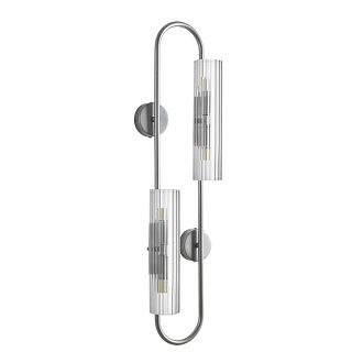Бра 20*10*-76,5 см, 4*G9*20W, Lumion TORONTO 8258/4W, серебро, прозрачный