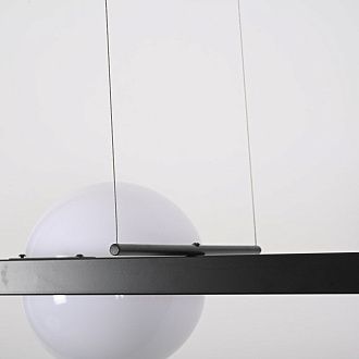 Реечный подвесной светильник PALMA Wall lamp 2 шара + 1 вазон горизонтальная 150*48*47 см, 3*LED*10, 2W, 3000, 4000, 5000K, ImperiumLoft 22.93726, Серый