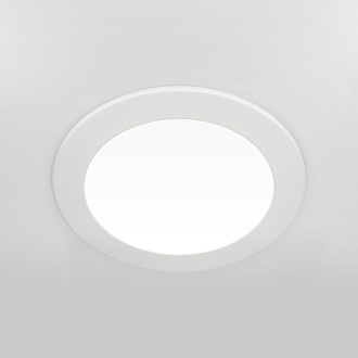 Светильник, 22 см, 18W, белый, Maytoni Stockton DL018-6-L18W, встраиваемый светодиодный