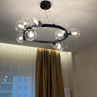 Подвесная люстра Odeon Light Tovi 4818/11, диаметр 64 см, черный
