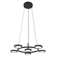 Светильник 70 см, 48W, 4000K, Crystal Lux CLT 027C6 D700 BL, черный