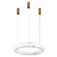 Подвесной светильник 80 см, 50W, 3000K, Loft IT Oslo acrylic 10547/800, латунь