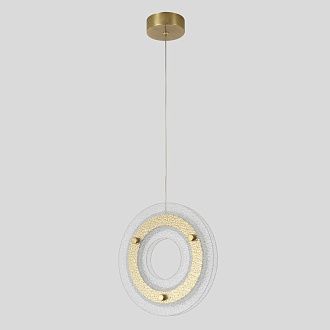 Подвесной светильник 25 см, 25W, 3000K, Crystal Lux DIEGO SP25W LED BRASS, латунь