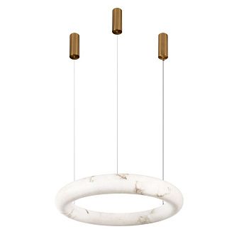 Подвесной светильник 80 см, 50W, 3000K, Loft IT Oslo acrylic 10547/800, латунь
