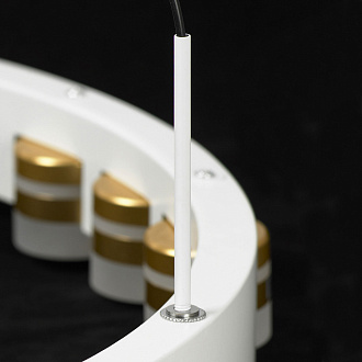 Люстра подвесная 60*35 см, 14*LED*3W  Lussole Gilbert LSP-7176 белый