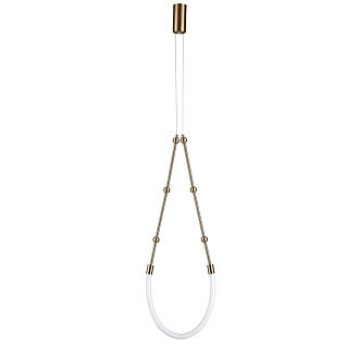 Подвесной светильник 398*60 мм, 1*LED 13W 3000-6500K бронза Indigo Corda V000062L, 14010/1P Brass