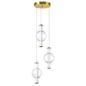 Подвес *37*32-157 см, LED*6W, 3000K, Lightstar Botto 800133, Латунь