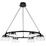 Люстра 66*58,9*100 см, 6*Gx53*12W, Lightstar Fico II 740167, Черный