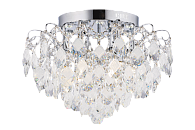 Люстра Ø550 x H400, мм, 6*40W (240W) + 6*3W (18W), CR (Хром) Rilon 1528/6+6 CR