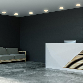 Встраиваемый LED светильник 12 см, 12W, 4000K Novotech Moon 358142, LED, белый, вр 7,5-10 см