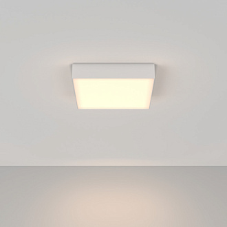 Накладной светильник 30*30*6 см, LED, 36W, 3000К, Maytoni Technical Zon C032CL-36W3K-SQ-W белый