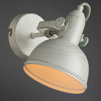 Светильник спот Arte Lamp A5213AP-1WG Martin бело-золотой Loft