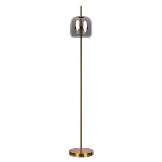Торшер 154 см, 12W, 3000K, LOFT IT Dauphin 10041F/A, золото-дымчатый