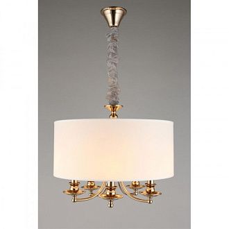 Подвесная люстра 50*65-140 см, 5*E14, 40W, Aployt Berze APL.721.06.05, золотой