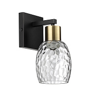 Бра 12*16*24 см, 1*E27 Lumion Ice 6562/1W черный, золотой