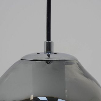 Светильник DZN-12547 ХРОМ + ЧЕРНЫЙ ТОНИРОВАННЫЙ D150*140/H1500/1/E27/40W MELT by Tom Dixon 24-03 VST