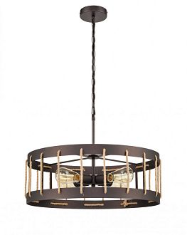 Подвесной светильник  55*133 см, 4*E27 коричневый Vele Luce Wong VL6426P14