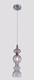 Светильник подвесной 13 см, Crystal Lux IRIS SP1 A SMOKE Хром