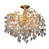 Люстра 46*46*34 см, 6*E14 Gerhort G31341/6GD+AMB+CL, Золото