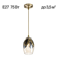 Подвесной светильник 14*30/120 см, 1*Е27 CL420013 Гаруда бронза