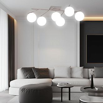 Светильник 90 см, 72W, 3000-5500K, Citilux DORSY CL223161 LED, матовый хром