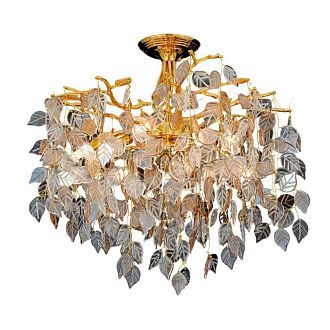 Люстра 46*46*34 см, 6*E14 Gerhort G31341/6GD+AMB+CL, Золото