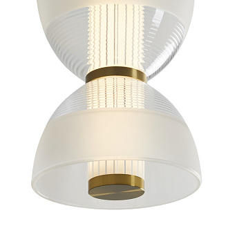 Светильник 15 см, 9W, 3000K, Freya Koil FR6136PL-L6BT, латунь
