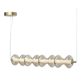 Подвесной светильник 90*14*-200 см, 1*LED, 22W, 3000K, ST-Luce Spine SL6136.223.01, золотой