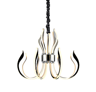 Подвесная светодиодная люстра Mantra Versailles 5561, диаметр 85, LED, W155, хром