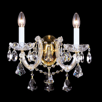 Бра 37*25 см, Crystal Lux DIVA AP2 Золотой/Прозрачный