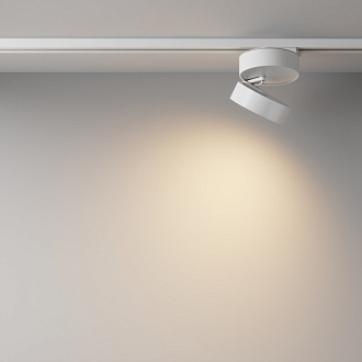 Светильник на шине 12*12*11 см, LED, 3000К, Maytoni Technical ONDA TR007-1-18W3K-W-1 белый