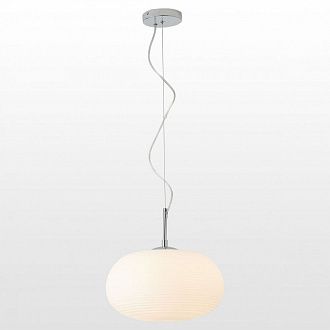 Подвесной светильник Lussole Loft Limestone LSP-8402, диаметр 35 см, хром