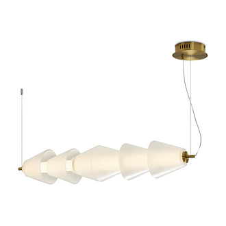 Светильник 90 см, 22W, 3000K, Freya Plum FR6137PL-L21BT2, латунь