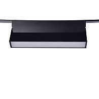 Потолочный светильник Favourite Unika 4143-1U, L270*W35*H105, магнитный светильник на шинопровод черного цвета с белым акриловым рассеивателем,  поворотный механизм позволяет менять направление светового потока