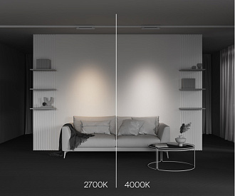 Трековый трехфазный светильник 38 см, 10W, 2700K, Maytoni Points TR195-3-10W2.7K-M-W, белый