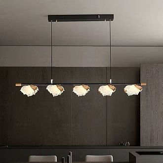 Люстра 8853-1200, L1200 LED, W, 3000/4000/6000K, Alva Donna, Чёрный матовый