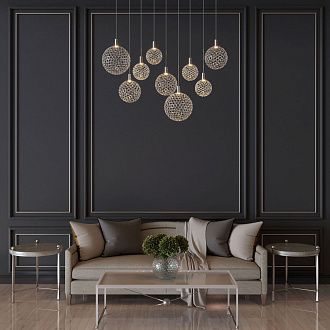 Подвесной cветильник 111,5*23*150- см, *LED*45W, 3000K, Eurosvet Gemini, 90353/9 хром, 4690389210129