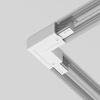 Комплектующие для накладной трековой системы Maytoni Technical Three phase track system Trinity TRA005CL-31W-R белыйIP 20