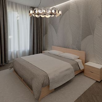 Бра 15*15 см, 1*LED, 6W, 4000K, Favourite Claros 4643-1W, матовый никель