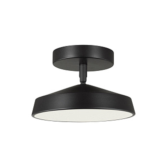 Потолочный светильник *20*12 см, LED 1*12W, 4000 К, Sonex Mira Black 7656/12L, белый/черный