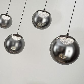 Светильник 120** см, LED*38W, 3000-6000K, Modelux  ML.2338.6 BK, Чёрный