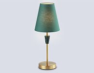 Настольная лампа с абажуром **46- см, 1*E14*40W, K, Ambrella Light High Light LH75057, латунь