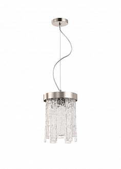 Светильник подвесной 20*20*31/70 см, 2*E14 40W Глянцевый никель Stilfort Frostyle 2155/11/02P