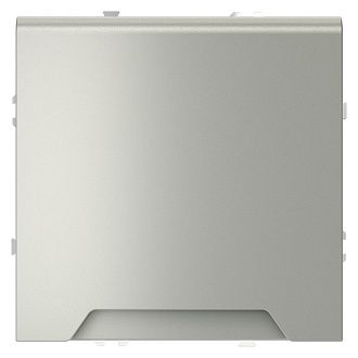 Розетка встраиваемая Voltum S70 с заземлением, защитными шторками и крышкой 16А, сталь пластик Soft touch VLS040305