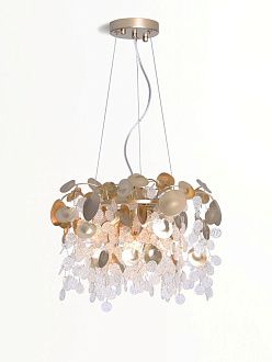Люстра Ø460 x H330 (1335), мм, 6*40W (240W), CHAMPAGNE GOLD (ЗОЛОТИСТОЕ ШАМПАНСКОЕ) NewRgy 5240/6 CHAMPAGNE GOLD