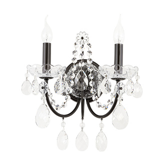 Бра 31 см, Crystal Lux ODELIS AP2 BROWN, коричневый кофейный